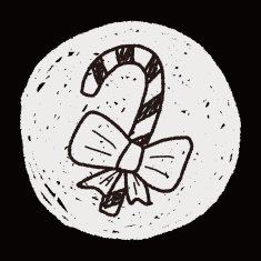 candy cane doodle N10