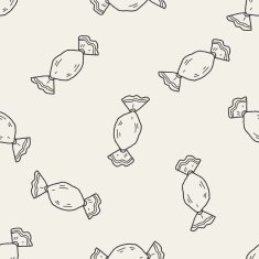 candy doodle seamless pattern background N12