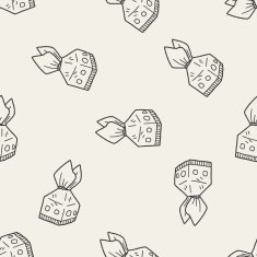 candy doodle seamless pattern background N14
