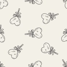 candy doodle seamless pattern background N15