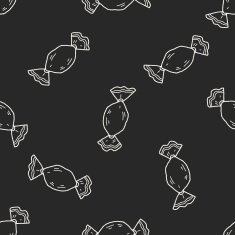 candy doodle seamless pattern background N23