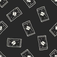 candy doodle seamless pattern background N24