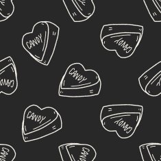 candy doodle seamless pattern background N27