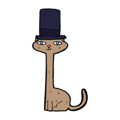 cartoon cat in top hat N5