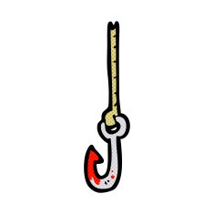 cartoon fish hook N3