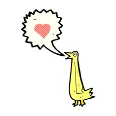 cartoon tweeting bird N3