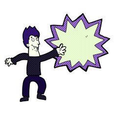 cartoon spooky vampire N21