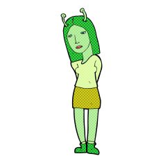 cartoon alien woman N24