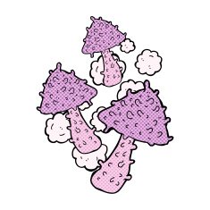 cartoon weird mushrooms N3