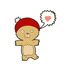 cartoon bear in hat N51