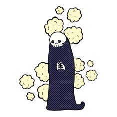 cartoon spooky ghoul N5