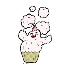 cartoon cupcake monster N3