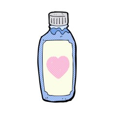 cartoon love potion