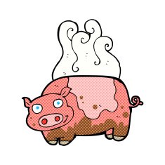 cartoon muddy pig N2