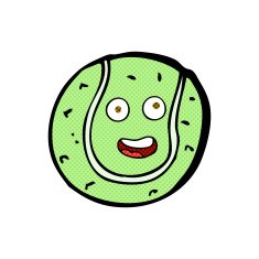 Cartoon Tennis Ball N7
