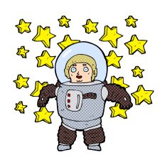 Cartoon Astronaut N15