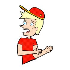 cartoon shocked man N5