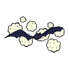 cartoon spooky bat N3