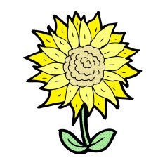 cartoon flower N35