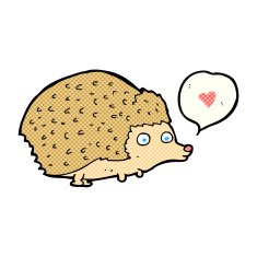 cartoon cute hedgehog N2