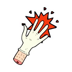 cartoon rubber glove N3