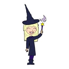 cartoon halloween witch N25