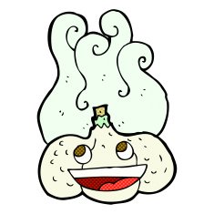cartoon happy garlic N3