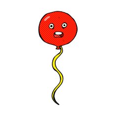 cartoon balloon with face N6