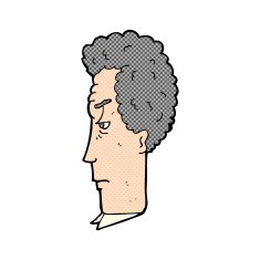 cartoon grey haired man N3