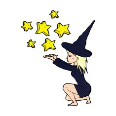 cartoon halloween witch N26