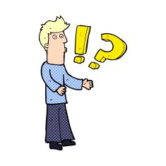 Cartoon Man Asking Question N16