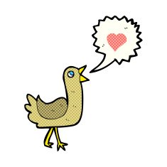 cartoon singing bird N3
