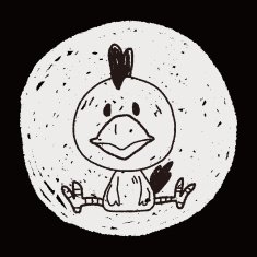Chinese Zodiac Chicken doodle drawing N5