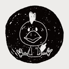 Chinese Zodiac Chicken doodle drawing N6