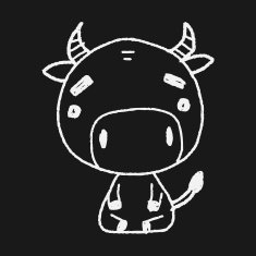 Chinese Zodiac cow doodle drawing N4