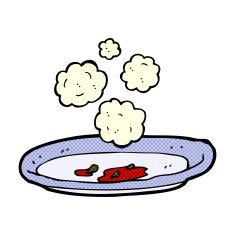 cartoon empty plate N3