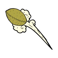 throwing football cartoon N3