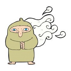 cartoon smelly monk N3