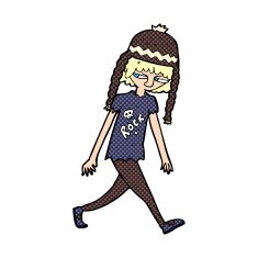 cartoon sullen teenager N3