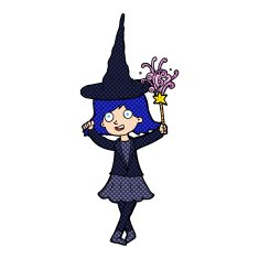 cartoon happy witch N3