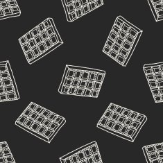 chocolate doodle seamless pattern background N4
