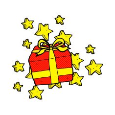 Cartoon Christmas Presents N14