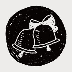 Christmas bell doodle N6