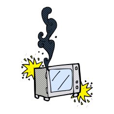 cartoon exploding microwave N6