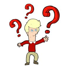 cartoon confused man N17