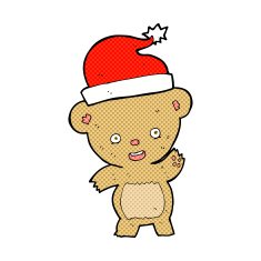 cartoon christmas teddy bear N15
