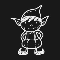 Christmas elf doodle N3