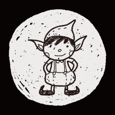 Christmas elf doodle N4