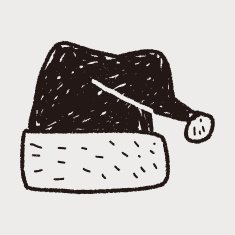 christmas hat doodle N5