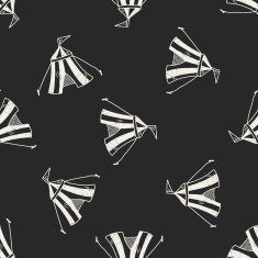 circus doodle seamless pattern background N3